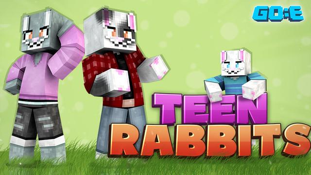 Thumbnail of the Minecraft Bedrock Marketplace product Teen Rabbits created by GoE-Craft.