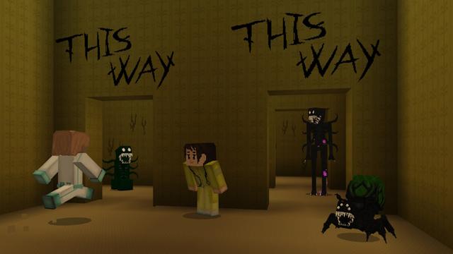 Screenshot of the Minecraft Bedrock Marketplace product The Backrooms Bunker created by GoE-Craft.