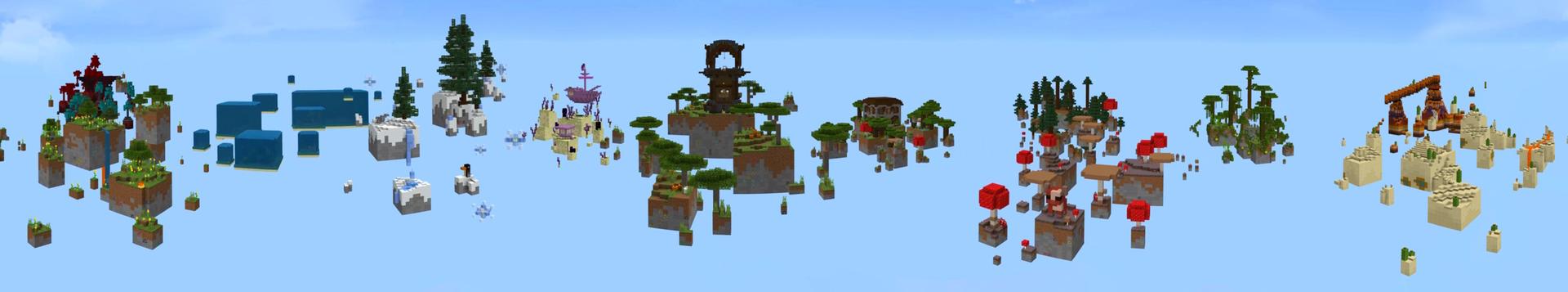 Panorama of the Minecraft Bedrock Marketplace product Tiny Skyblock created by GoE-Craft.