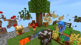 Screenshot of the Minecraft Bedrock Marketplace product Tiny Skyblock created by GoE-Craft.