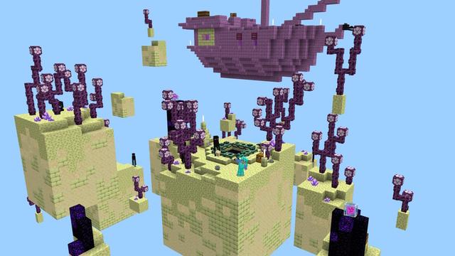 Screenshot of the Minecraft Bedrock Marketplace product Tiny Skyblock created by GoE-Craft.