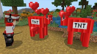 Screenshot of the Minecraft Bedrock Marketplace product TNT Animals created by GoE-Craft.