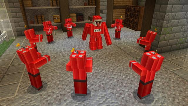 Screenshot of the Minecraft Bedrock Marketplace product TNT Animals created by GoE-Craft.