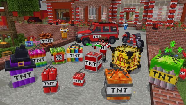 Screenshot of the Minecraft Bedrock Marketplace product TNT Mansion created by GoE-Craft.