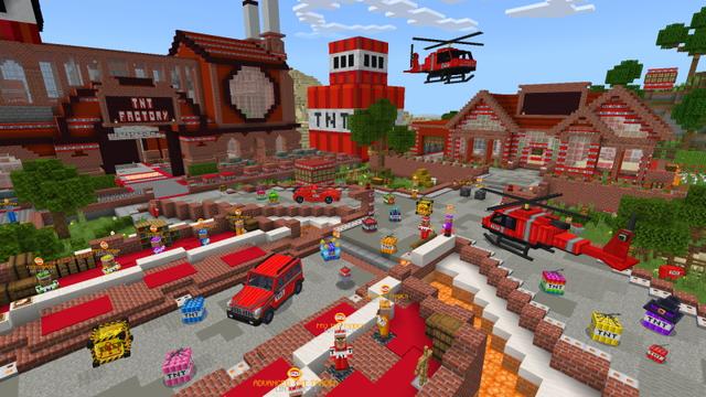 Screenshot of the Minecraft Bedrock Marketplace product TNT Mansion created by GoE-Craft.