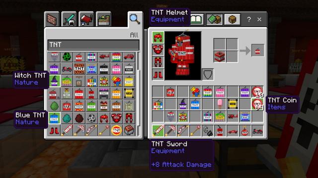 Screenshot of the Minecraft Bedrock Marketplace product TNT Mansion created by GoE-Craft.