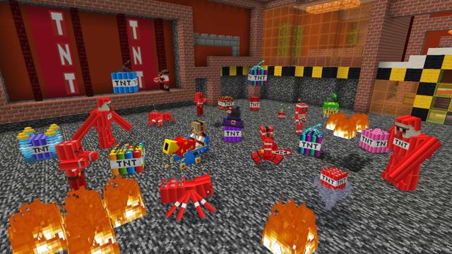 Screenshot of the Minecraft Bedrock Marketplace product TNT Mansion created by GoE-Craft.