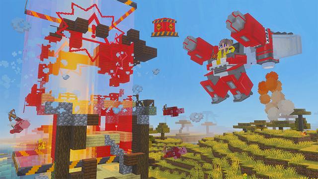Screenshot of the Minecraft Bedrock Marketplace product TNT+ Add-On created by GoE-Craft.