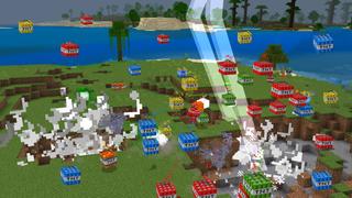 Screenshot of the Minecraft Bedrock Marketplace product TNT Rain created by GoE-Craft.