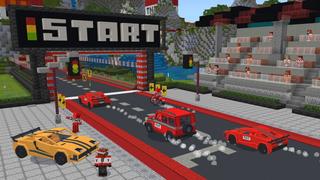 Screenshot of the Minecraft Bedrock Marketplace product TNT Vehicle created by GoE-Craft.