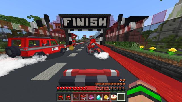 Screenshot of the Minecraft Bedrock Marketplace product TNT Vehicle created by GoE-Craft.