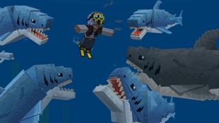 Screenshot of the Minecraft Bedrock Marketplace product UHC Raft Survival created by GoE-Craft.