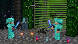 Screenshot of the Minecraft Bedrock Marketplace product Ultimate Hacker Bunker created by GoE-Craft.