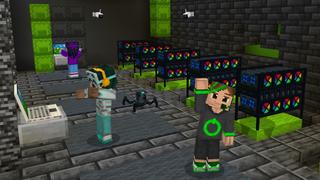 Screenshot of the Minecraft Bedrock Marketplace product Ultimate Hacker Bunker created by GoE-Craft.