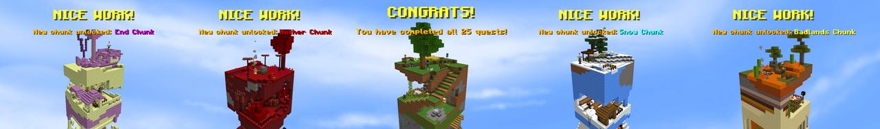 Panorama of the Minecraft Bedrock Marketplace product Ultimate One Chunk created by GoE-Craft.