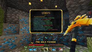 Screenshot of the Minecraft Bedrock Marketplace product Ultimate OP Pickaxe created by GoE-Craft.