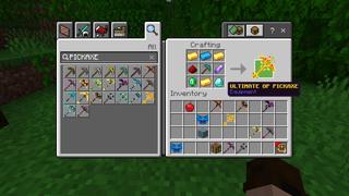 Screenshot of the Minecraft Bedrock Marketplace product Ultimate OP Pickaxe created by GoE-Craft.