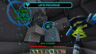 Screenshot of the Minecraft Bedrock Marketplace product Ultimate OP Pickaxe created by GoE-Craft.