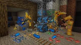Screenshot of the Minecraft Bedrock Marketplace product Ultimate OP Pickaxe created by GoE-Craft.
