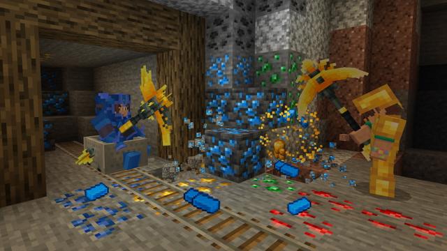 Screenshot of the Minecraft Bedrock Marketplace product Ultimate OP Pickaxe created by GoE-Craft.