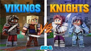 Thumbnail of the Minecraft Bedrock Marketplace product Vikings vs Knights created by GoE-Craft.