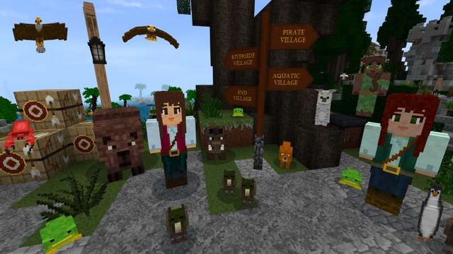 Screenshot of the Minecraft Bedrock Marketplace product Village Kingdom created by GoE-Craft.