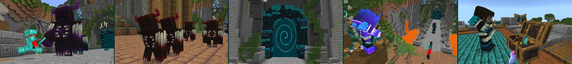 Panorama of the Minecraft Bedrock Marketplace product Warden Invasion created by GoE-Craft.