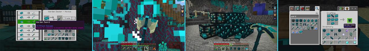 Panorama of the Minecraft Bedrock Marketplace product Warden Tools created by GoE-Craft.