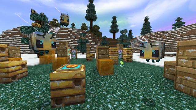 Screenshot of the Minecraft Bedrock Marketplace product Winter Craft - Frozen Textures created by GoE-Craft.