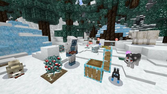 Screenshot of the Minecraft Bedrock Marketplace product Winter Craft - Frozen Textures created by GoE-Craft.