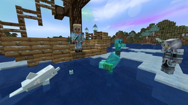 Screenshot of the Minecraft Bedrock Marketplace product Winter Craft - Frozen Textures created by GoE-Craft.
