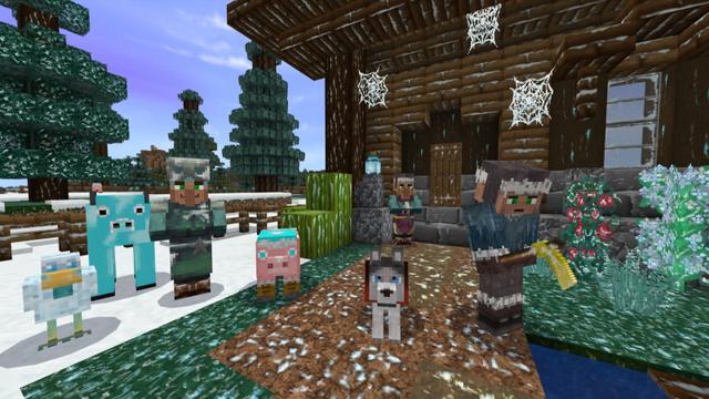 Screenshot of the Minecraft Bedrock Marketplace product Winter Craft - Frozen Textures created by GoE-Craft.
