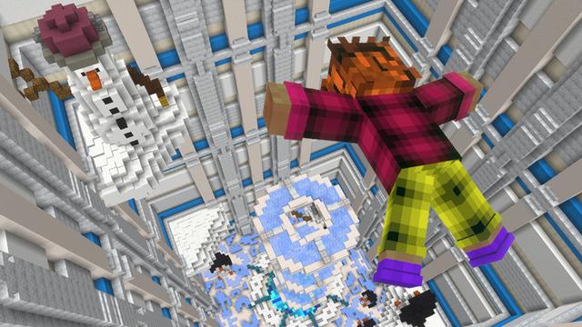 Screenshot of the Minecraft Bedrock Marketplace product Winter Droppers created by GoE-Craft.