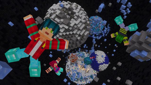 Screenshot of the Minecraft Bedrock Marketplace product Winter Droppers created by GoE-Craft.