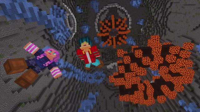 Screenshot of the Minecraft Bedrock Marketplace product Winter Droppers created by GoE-Craft.