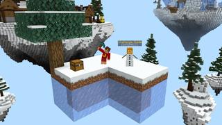 Screenshot of the Minecraft Bedrock Marketplace product Winter Skyblock created by GoE-Craft.