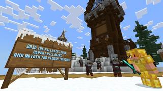 Screenshot of the Minecraft Bedrock Marketplace product Winter Skyblock created by GoE-Craft.