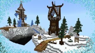 Screenshot of the Minecraft Bedrock Marketplace product Winter Skyblock created by GoE-Craft.