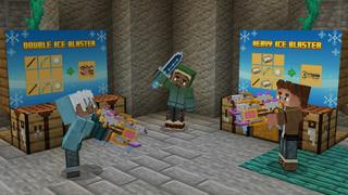 Screenshot of the Minecraft Bedrock Marketplace product Winter Weapons created by GoE-Craft.
