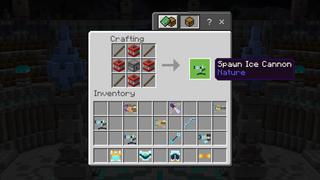 Screenshot of the Minecraft Bedrock Marketplace product Winter Weapons created by GoE-Craft.