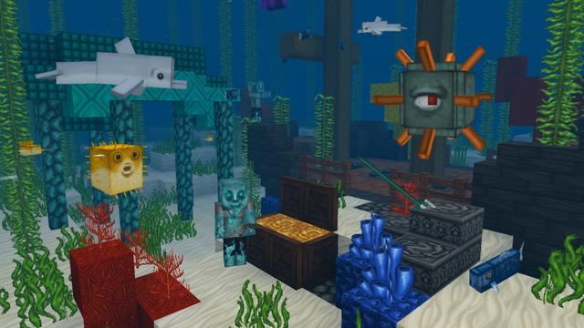 Screenshot of the Minecraft Bedrock Marketplace product Wolfhound - Medieval Textures created by GoE-Craft.