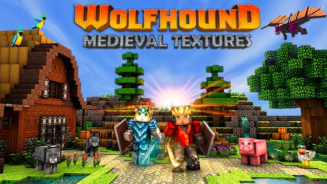 Thumbnail of the Minecraft Bedrock Marketplace product Wolfhound - Medieval Textures created by GoE-Craft.
