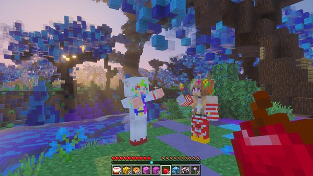 Screenshot of the Minecraft Bedrock Marketplace product Wonderland Rainbow created by GoE-Craft.