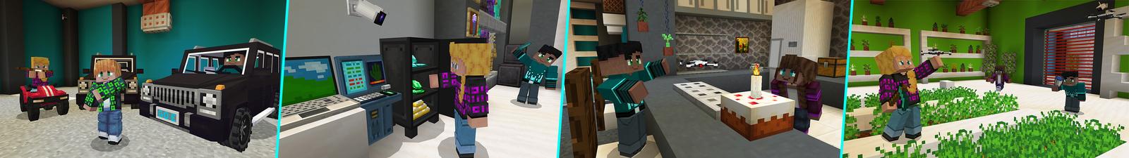Panorama of the Minecraft Bedrock Marketplace product World's Safest Vault created by GoE-Craft.