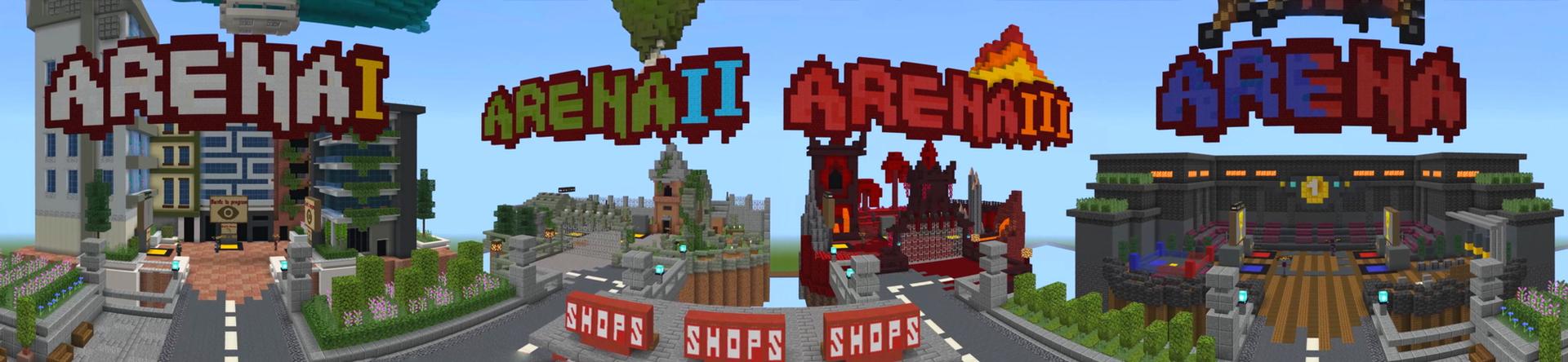 Panorama of the Minecraft Bedrock Marketplace product Zombie Battle Arena created by GoE-Craft.