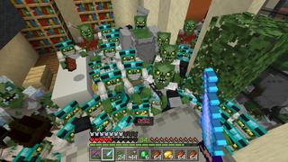 Screenshot of the Minecraft Bedrock Marketplace product Zombie Battle Arena created by GoE-Craft.