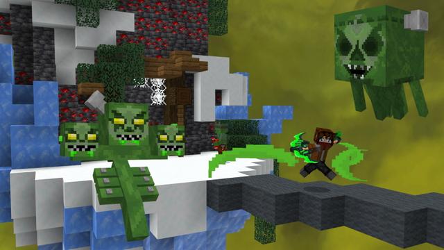 Screenshot of the Minecraft Bedrock Marketplace product ZOMBIE BEDWARS! created by GoE-Craft.