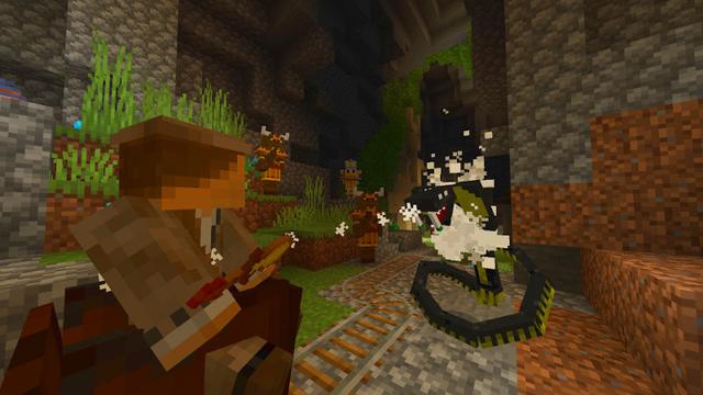 Screenshot of the Minecraft Bedrock Marketplace product Zombie Cart: Pharaoh's Revenge created by GoE-Craft.