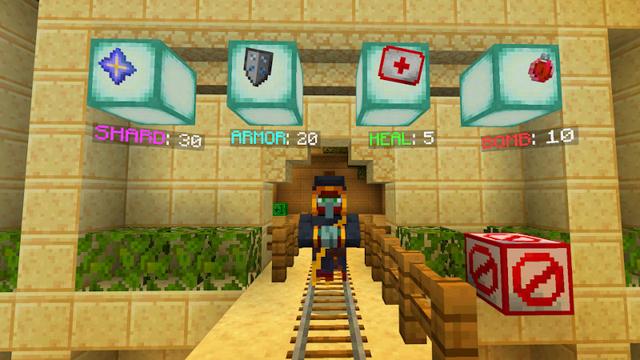 Screenshot of the Minecraft Bedrock Marketplace product Zombie Cart: Pharaoh's Revenge created by GoE-Craft.