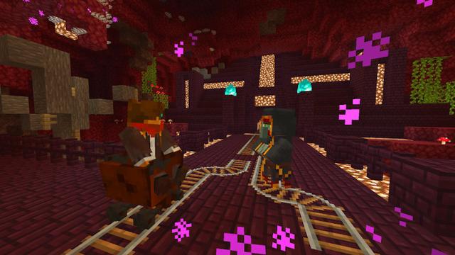 Screenshot of the Minecraft Bedrock Marketplace product Zombie Cart: Pharaoh's Revenge created by GoE-Craft.